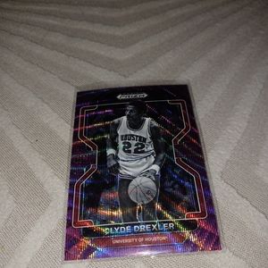 Clyde Drexler 2022-23 Panini Prizm Draft Picks Purple Wave #9